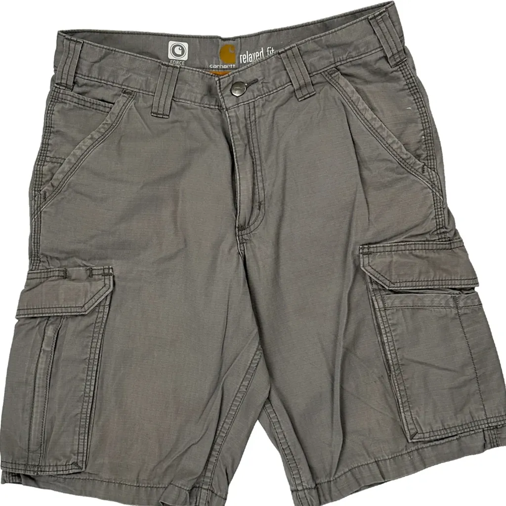 Carhartt Cargo Shorts - 28W 11L Grey Cotton - Image 9
