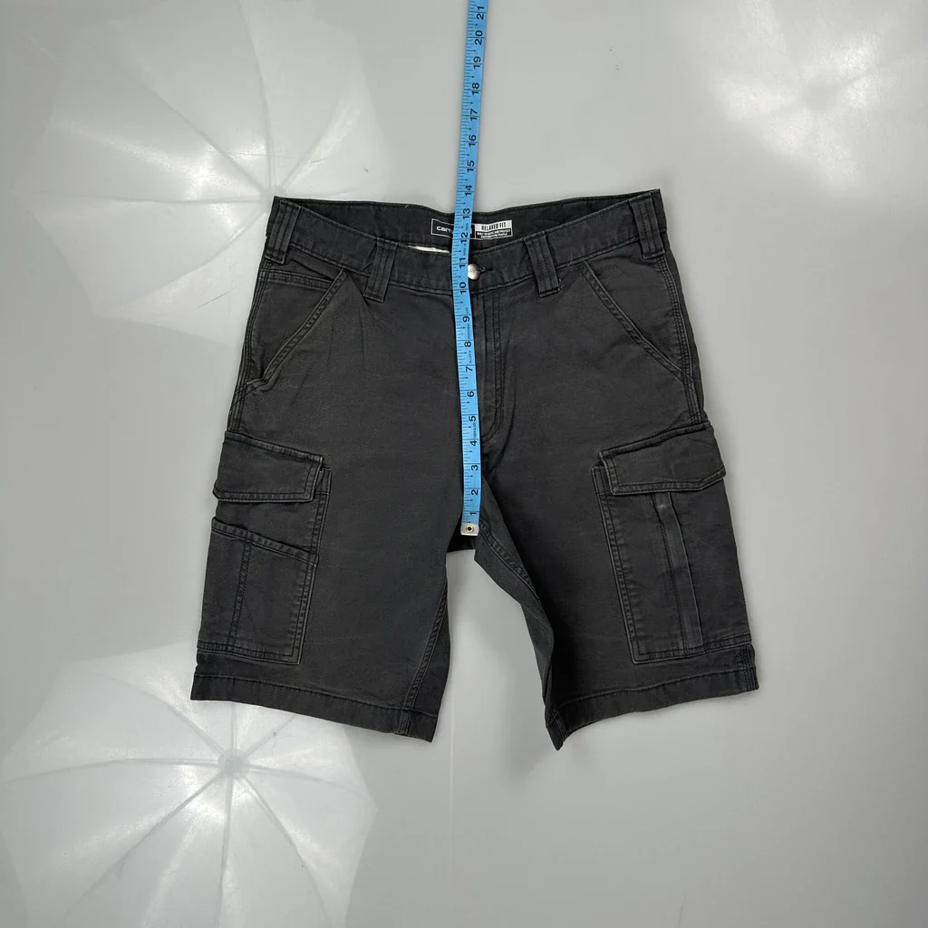 Carhartt Cargo Shorts - 32W 10L Grey Cotton - Image 4
