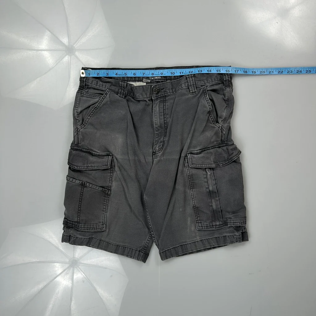 Carhartt Cargo Shorts - 32W 10L Grey Cotton - Image 4
