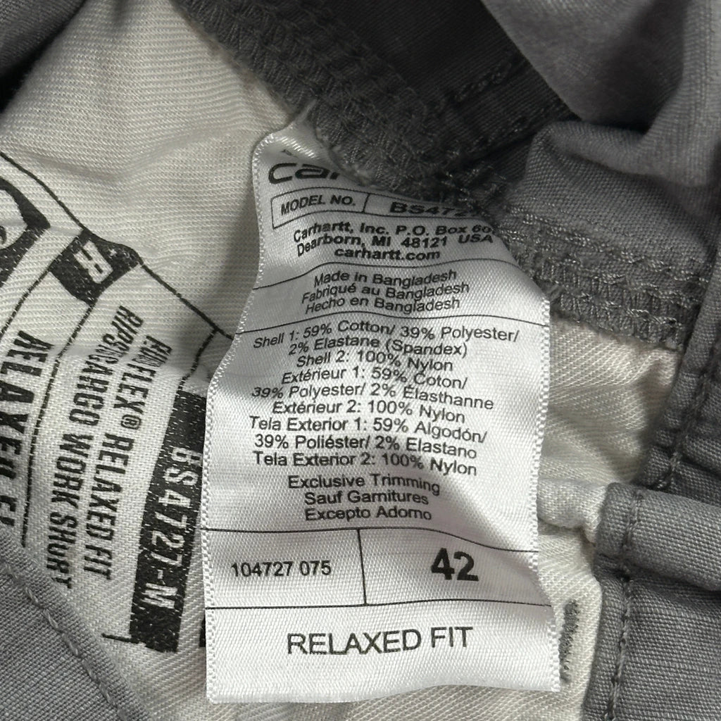 Carhartt Cargo Shorts - 35W 11L Grey Cotton Blend - Image 6
