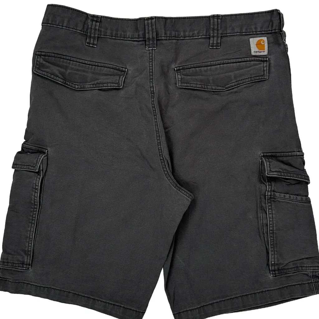 Carhartt Cargo Shorts - 36W 11L Grey Cotton - Image 6