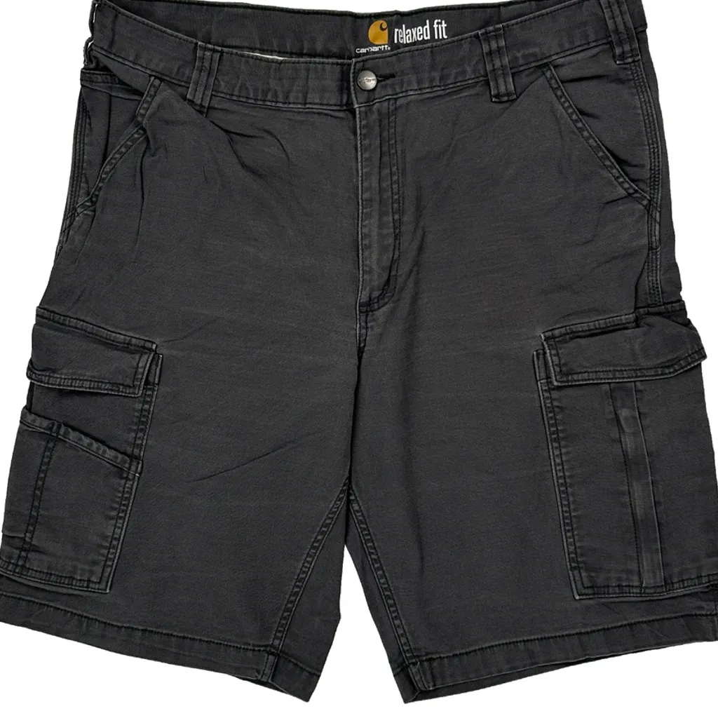 Carhartt Cargo Shorts - 36W 11L Grey Cotton - Image 8