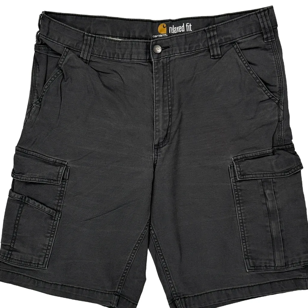 Carhartt Cargo Shorts - 36W 11L Grey Cotton - Image 9