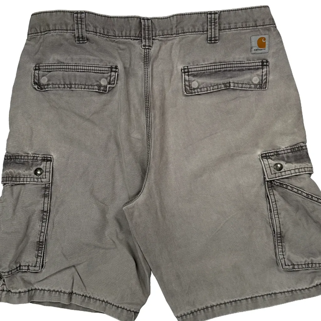 Carhartt Cargo Shorts - 38W 10L Grey Cotton - Image 7