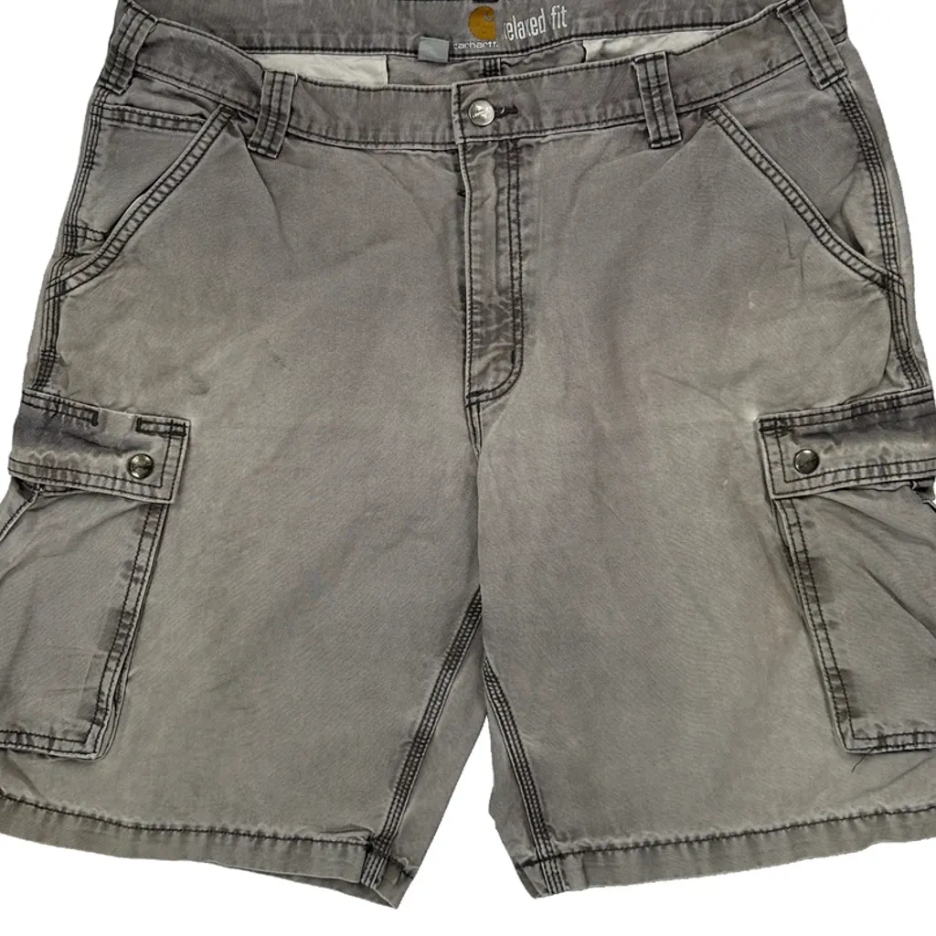 Carhartt Cargo Shorts - 38W 10L Grey Cotton - Image 9