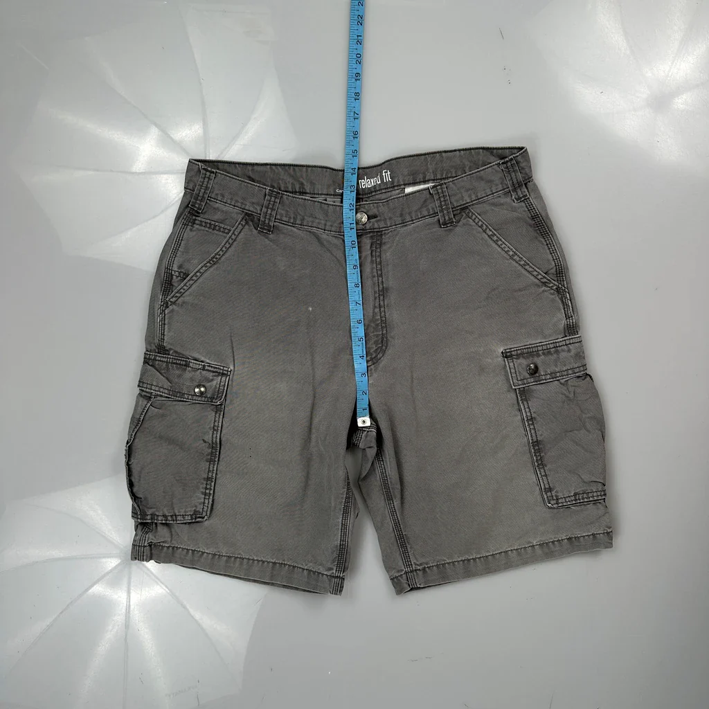 Carhartt Cargo Shorts - 38W 10L Grey Cotton - Image 4