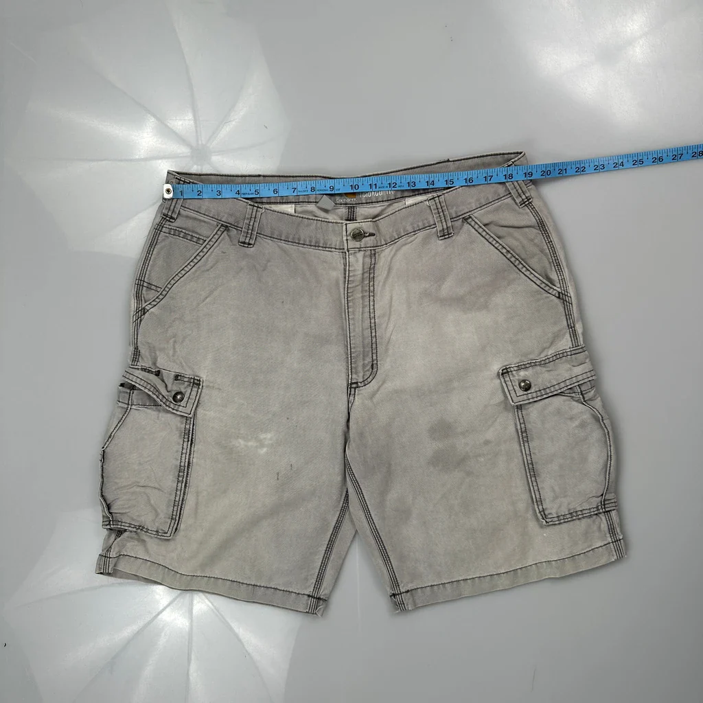 Carhartt Cargo Shorts - 40W 10L Grey Cotton - Image 3