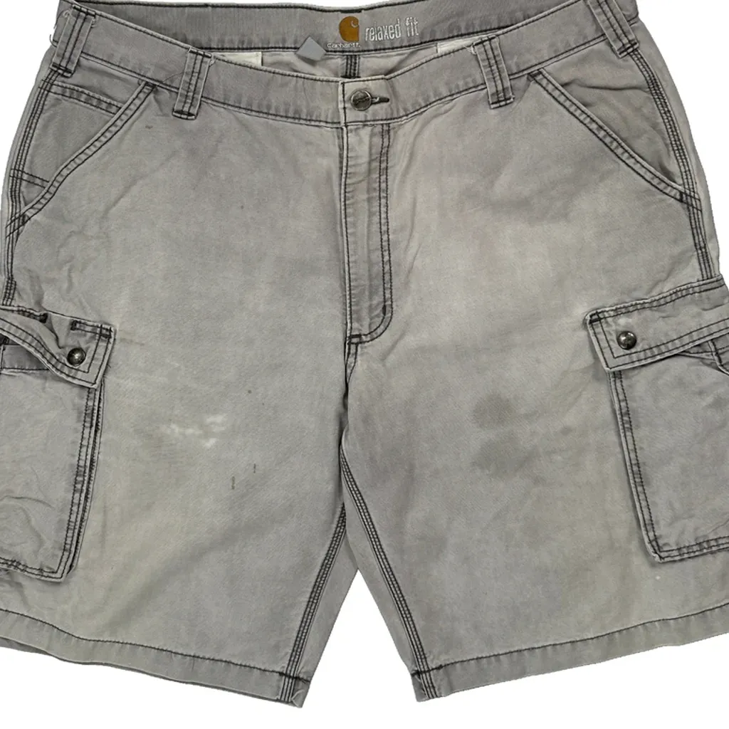 Carhartt Cargo Shorts - 40W 10L Grey Cotton - Image 9