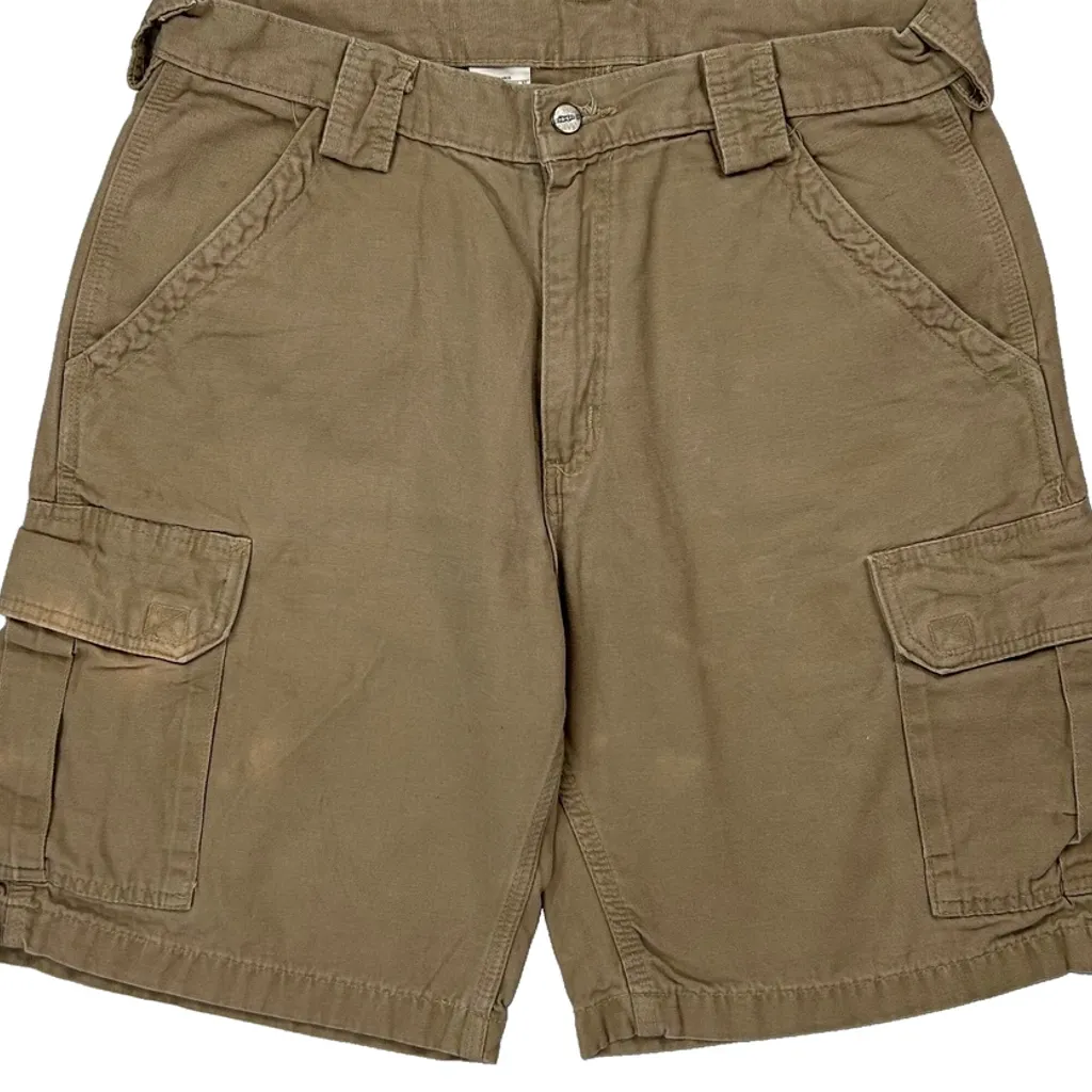 Carhartt Cargo Shorts - 34W 10L Khaki Cotton - Image 10