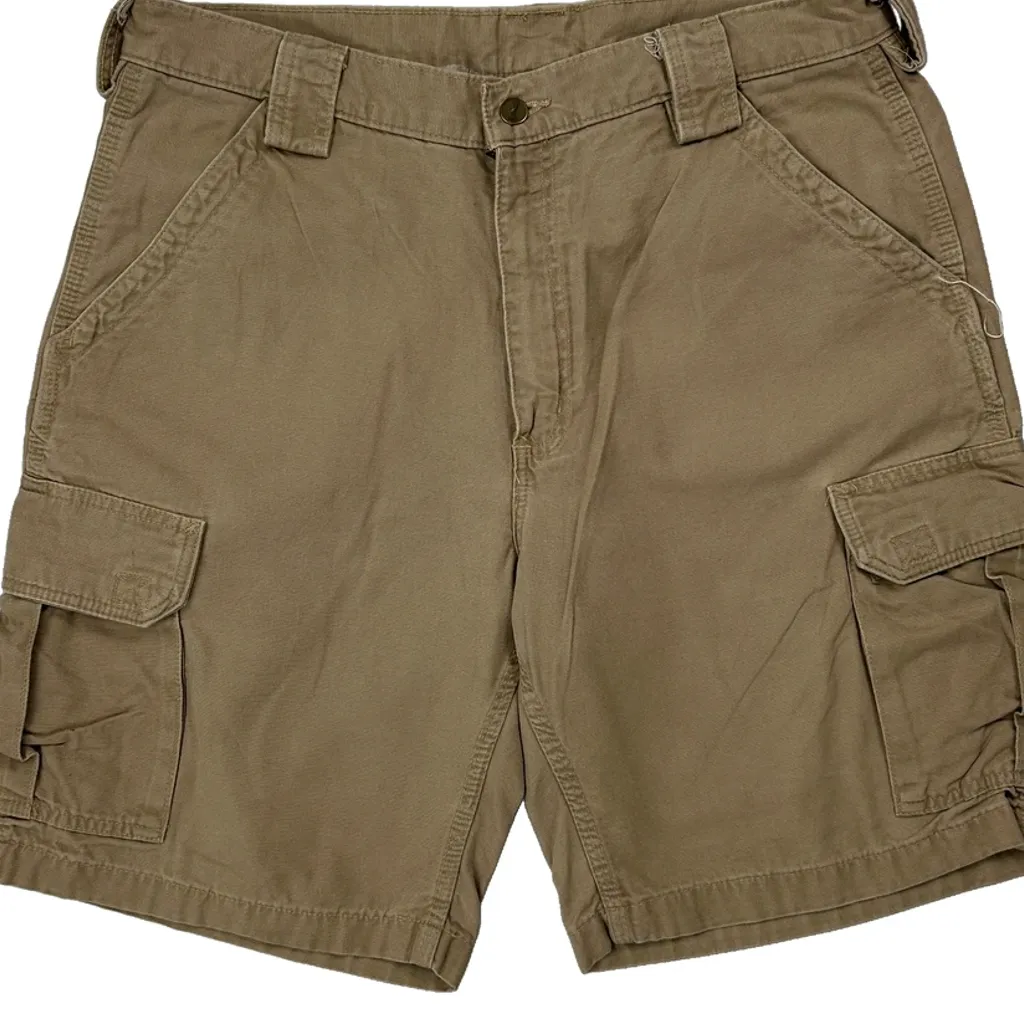 Carhartt Cargo Shorts - 34W 9L Khaki Cotton - Image 9