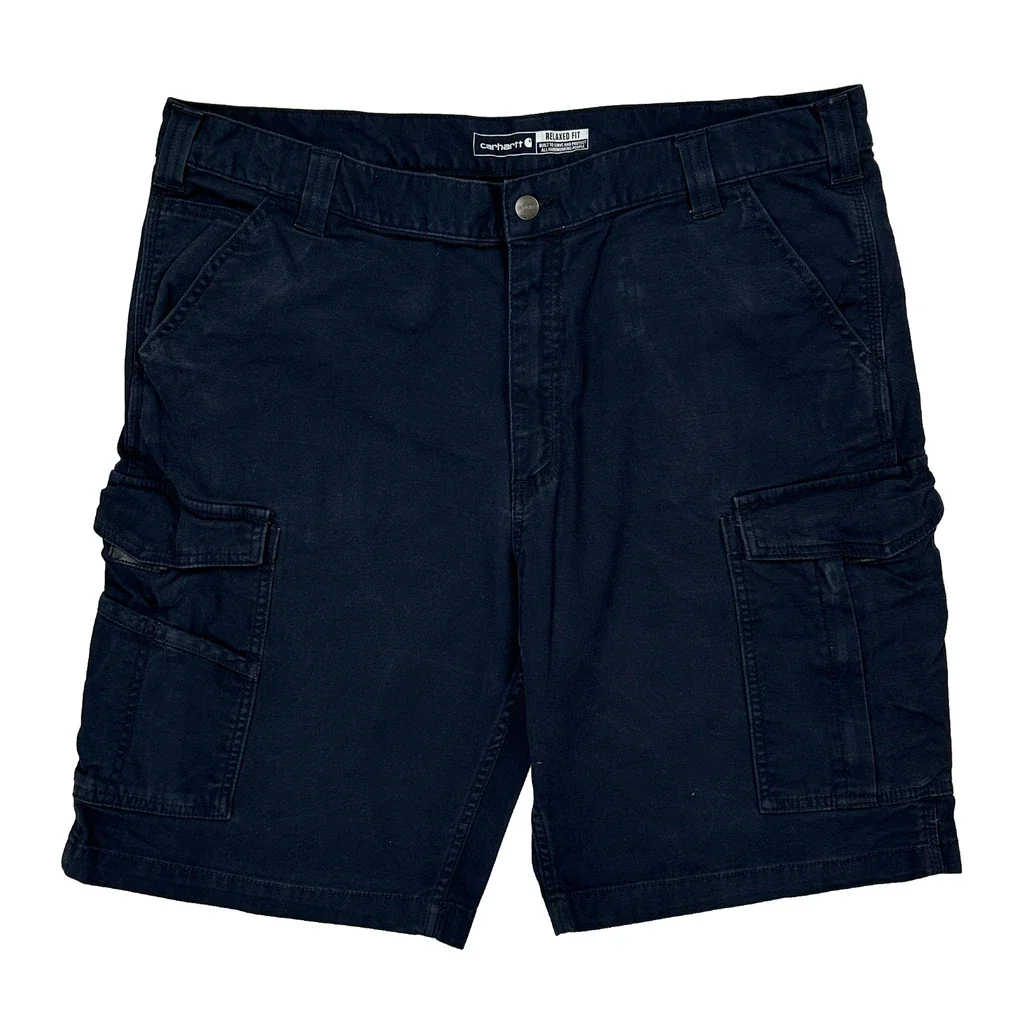 Carhartt Cargo Shorts - 40W 10L Navy Cotton - Image 2