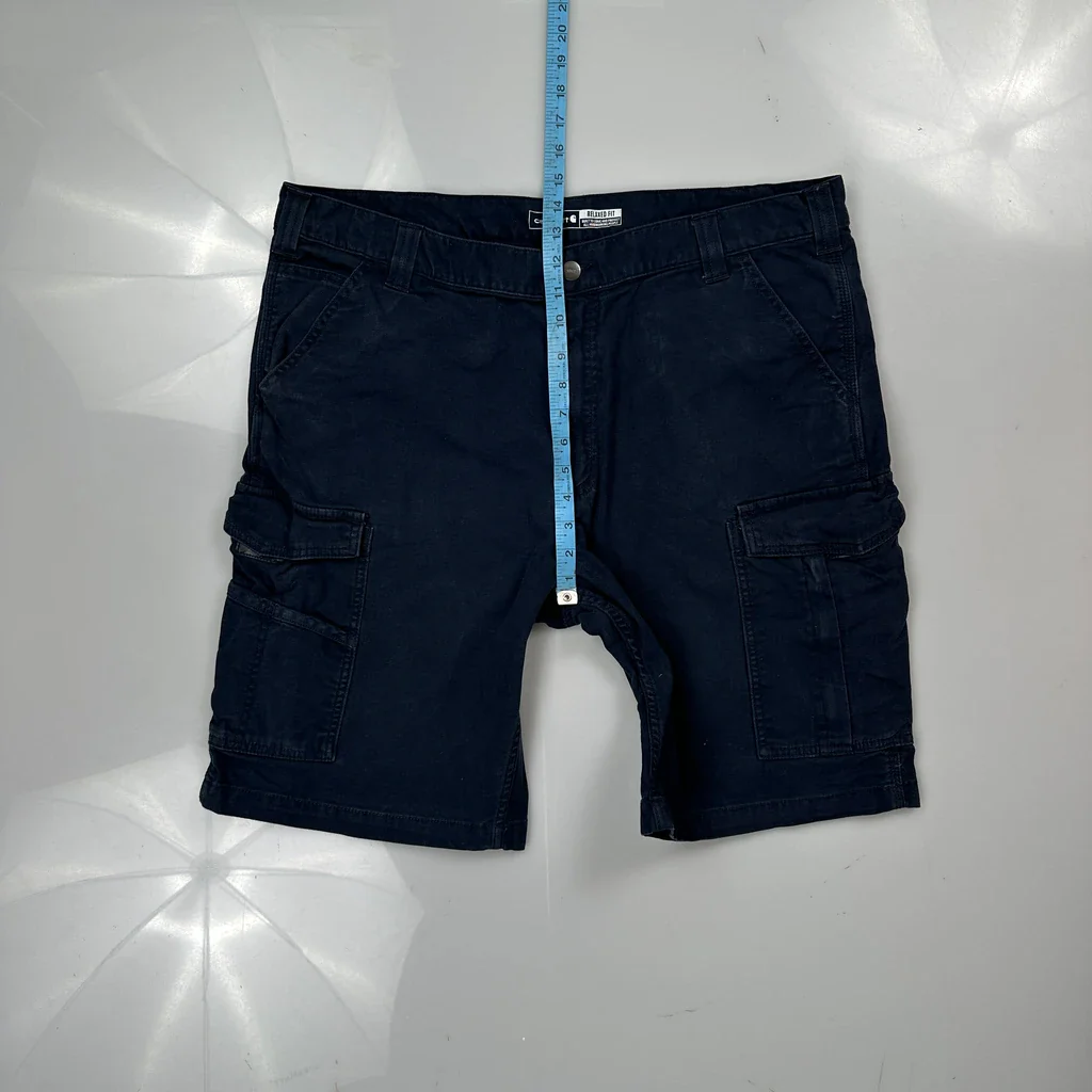 Carhartt Cargo Shorts - 40W 10L Navy Cotton - Image 4