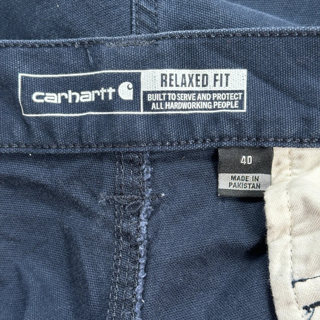 Carhartt Cargo Shorts - 40W 10L Navy Cotton - Image 6