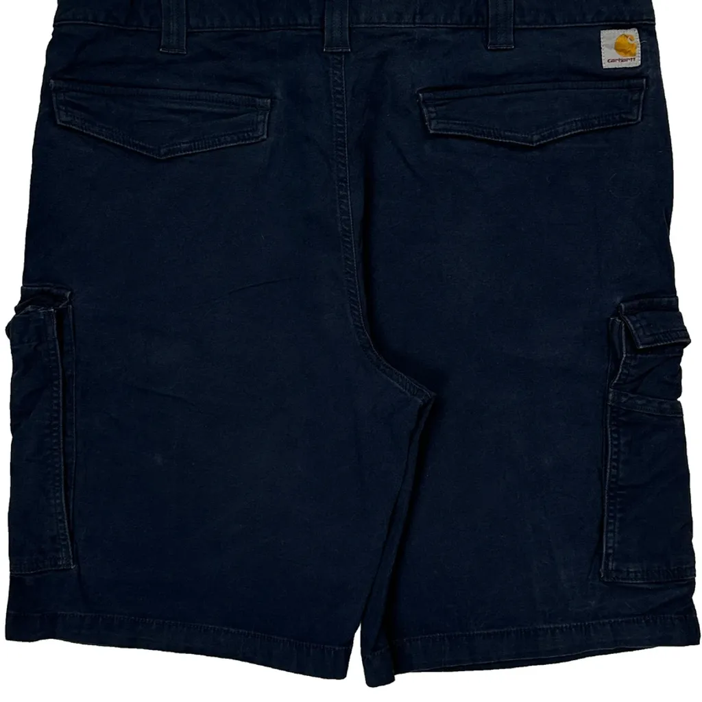 Carhartt Cargo Shorts - 40W 10L Navy Cotton - Image 8
