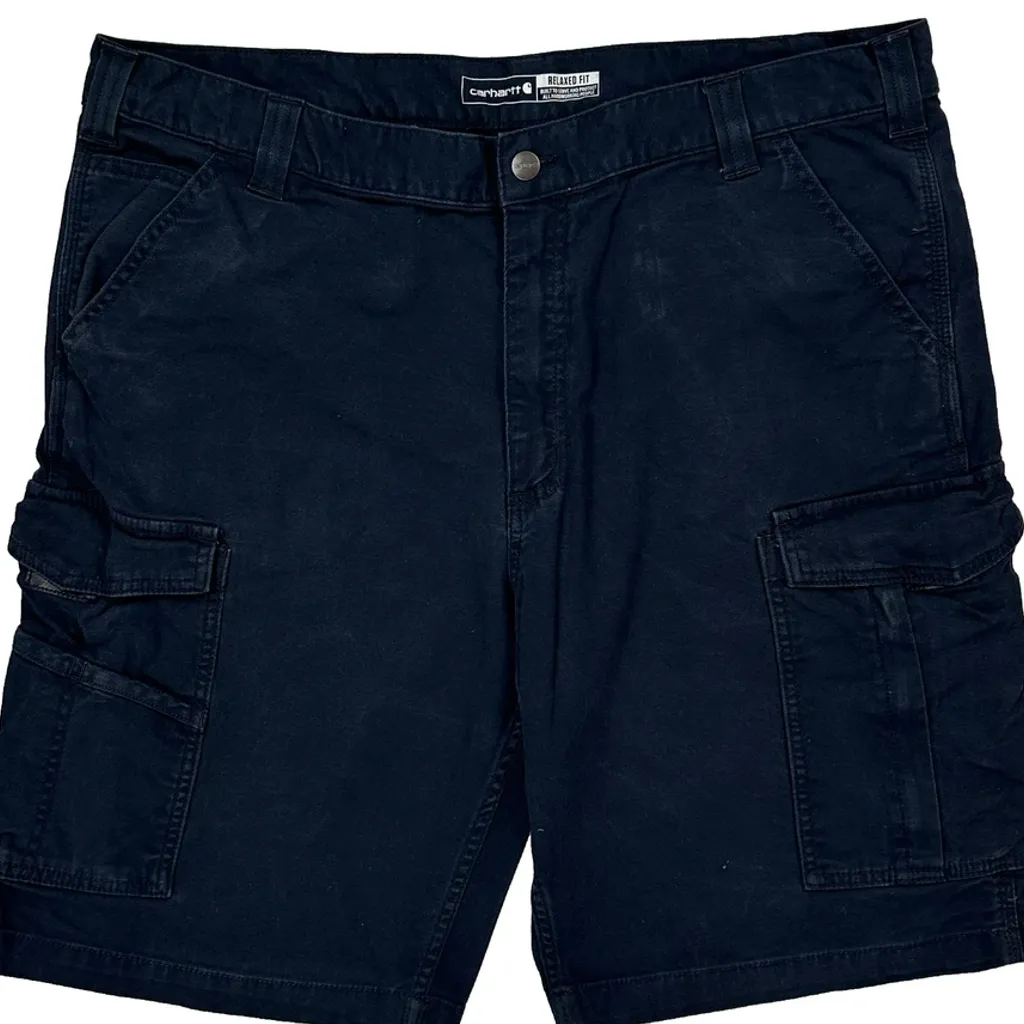 Carhartt Cargo Shorts - 40W 10L Navy Cotton - Image 9