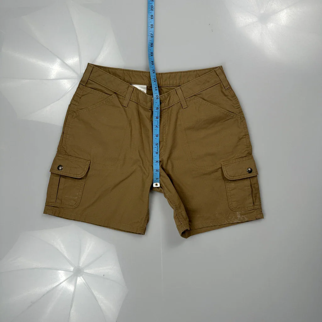 Carhartt Cargo Shorts - 30W UK 10 Brown Cotton - Image 4