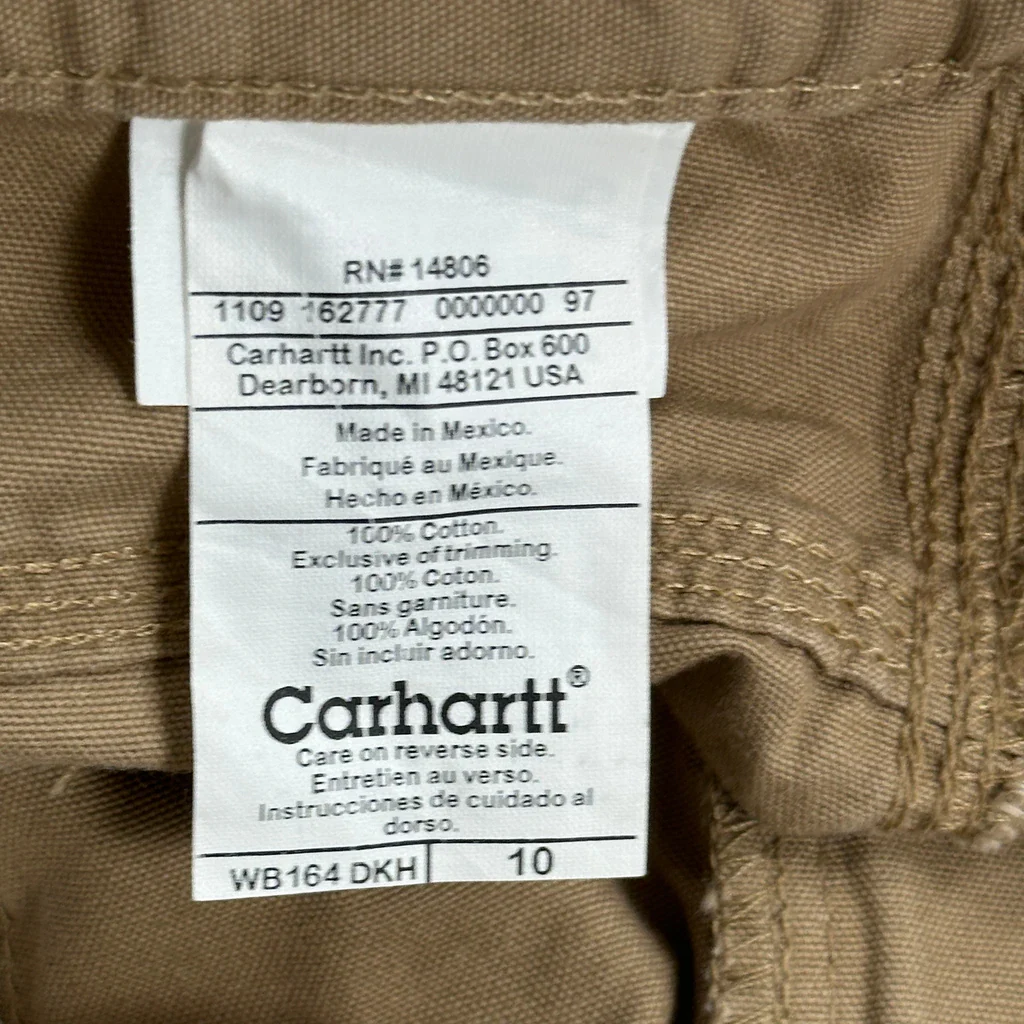 Carhartt Cargo Shorts - 30W UK 10 Brown Cotton - Image 6