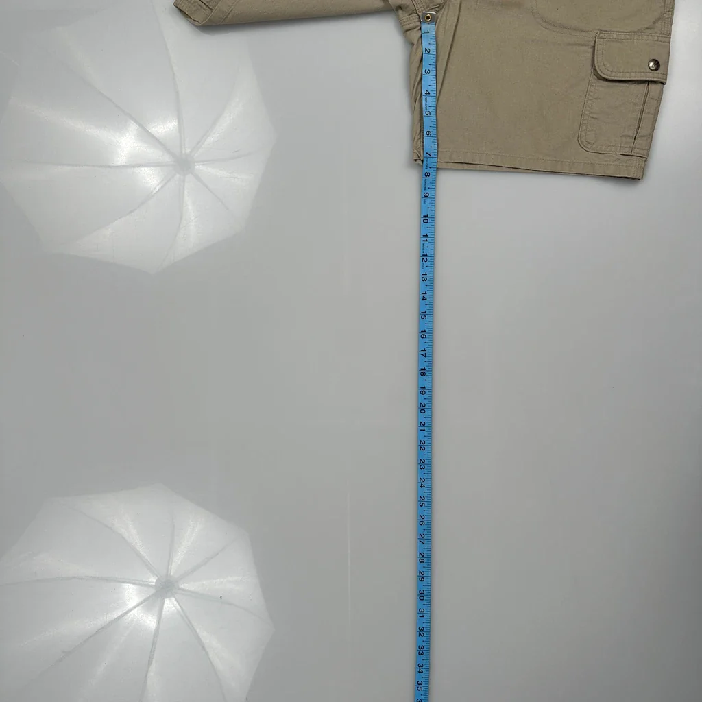 Carhartt Cargo Shorts - 30W UK 10 Khaki Cotton - Image 5