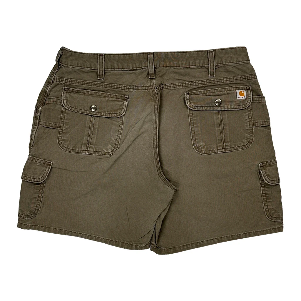 Carhartt Cargo Shorts - 33W UK 14 Khaki Cotton