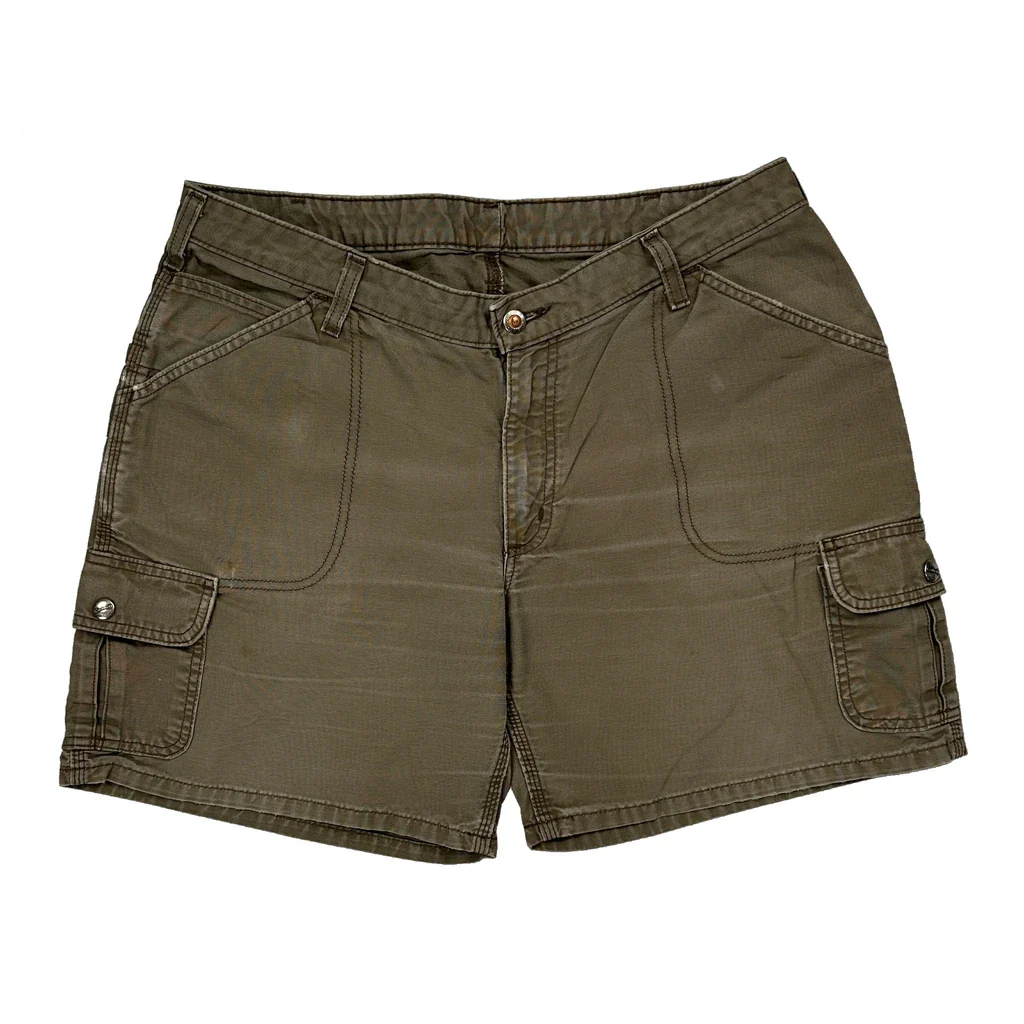Carhartt Cargo Shorts - 33W UK 14 Khaki Cotton - Image 2