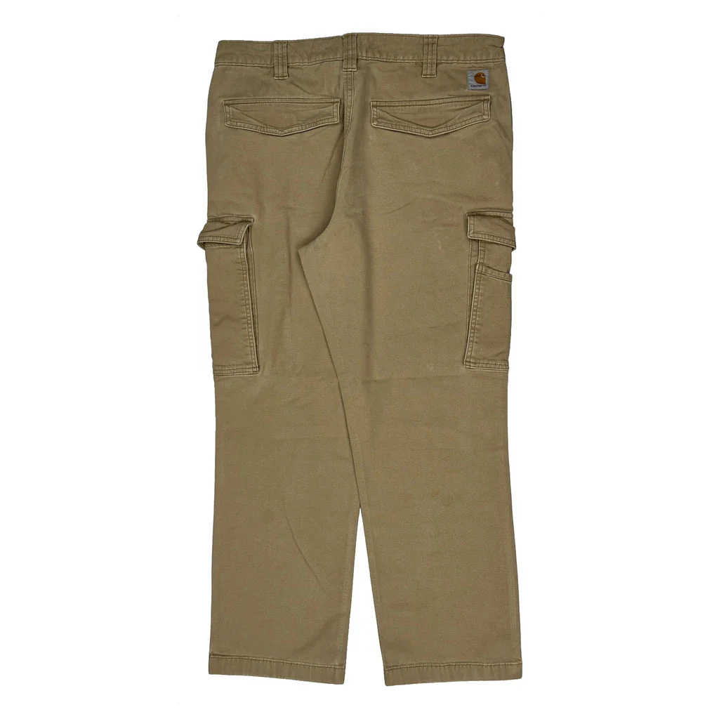 Carhartt Cargo Trousers - 34W 29L Beige Cotton