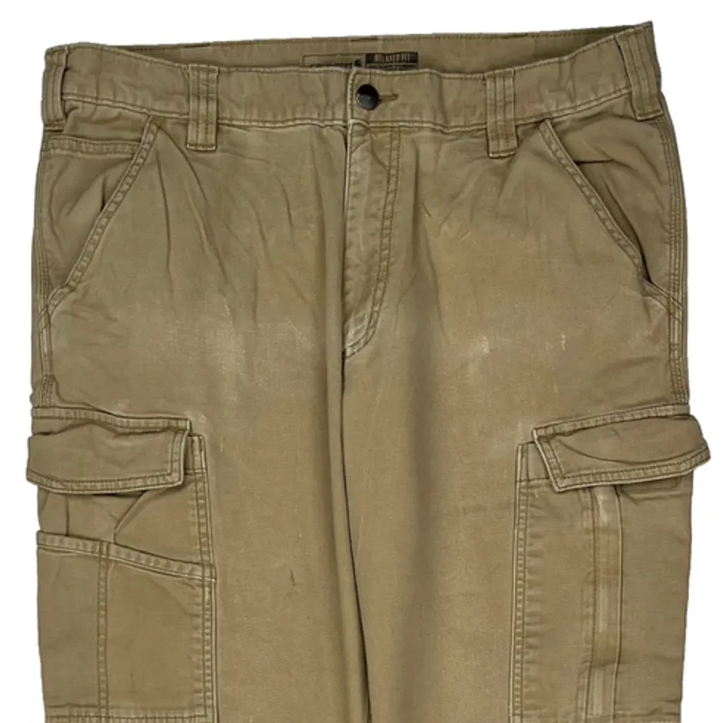 Carhartt Cargo Trousers - 34W 29L Beige Cotton - Image 10