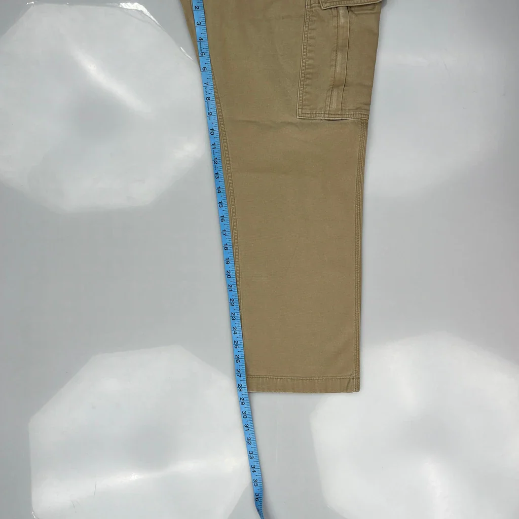 Carhartt Cargo Trousers - 34W 29L Beige Cotton - Image 5