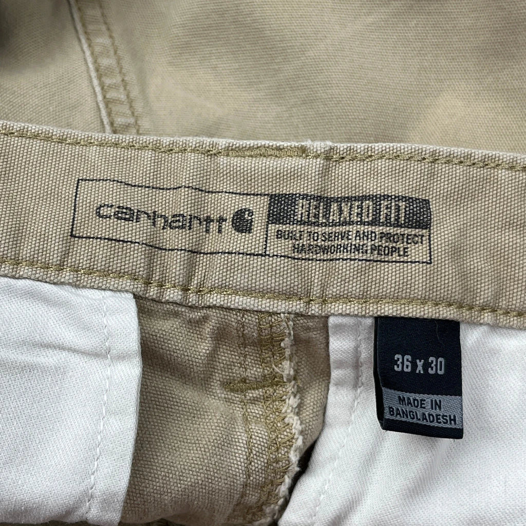 Carhartt Cargo Trousers - 34W 29L Beige Cotton - Image 6