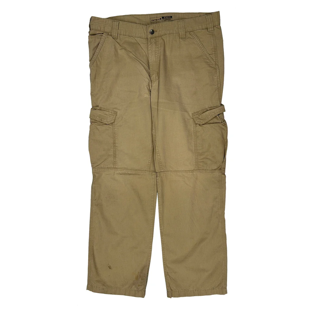 Carhartt Cargo Trousers - 38W 32L Beige Cotton - Image 2