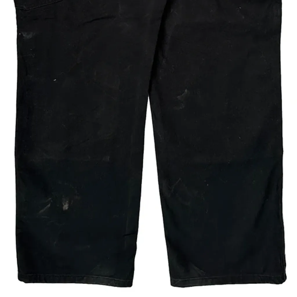 Carhartt Double Knee Cargo Trousers - 37W 31L Black Cotton - Image 8