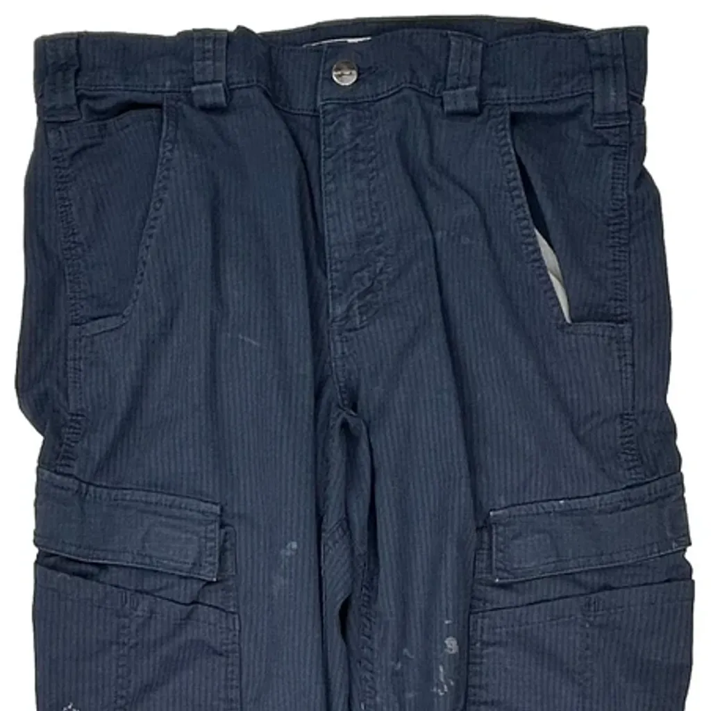 Carhartt Cargo Trousers - 32W 30L Blue Cotton Blend - Image 11
