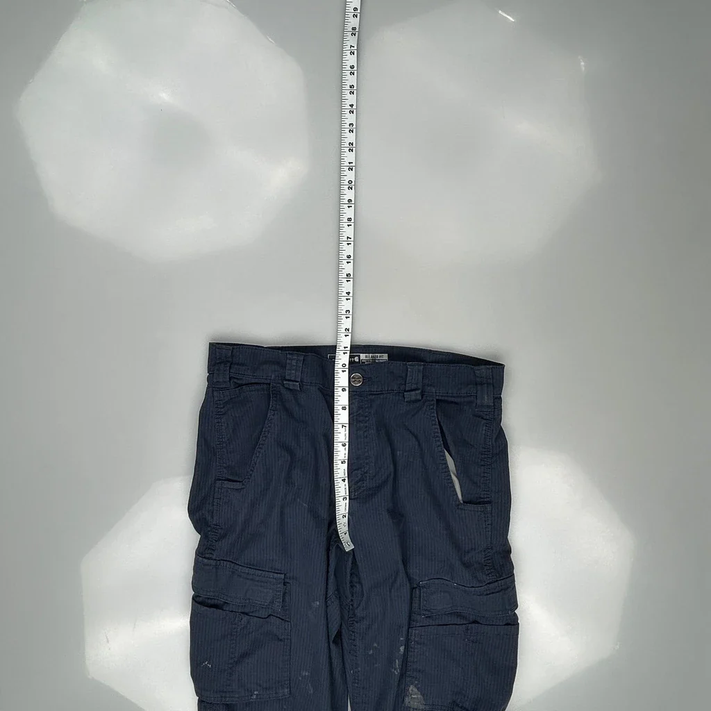 Carhartt Cargo Trousers - 32W 30L Blue Cotton Blend - Image 4