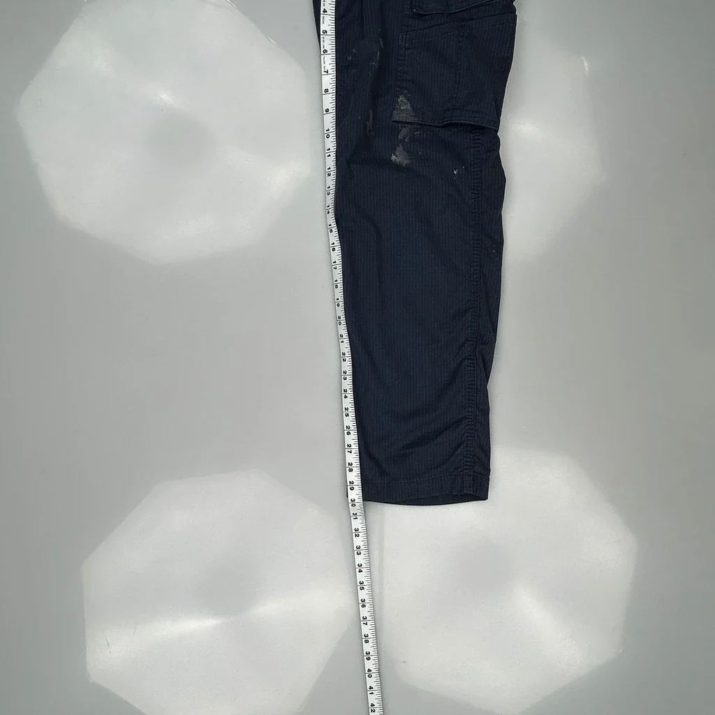 Carhartt Cargo Trousers - 32W 30L Blue Cotton Blend - Image 5