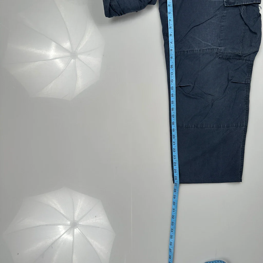 Carhartt Cargo Trousers - 34W 27L Blue Cotton - Image 5