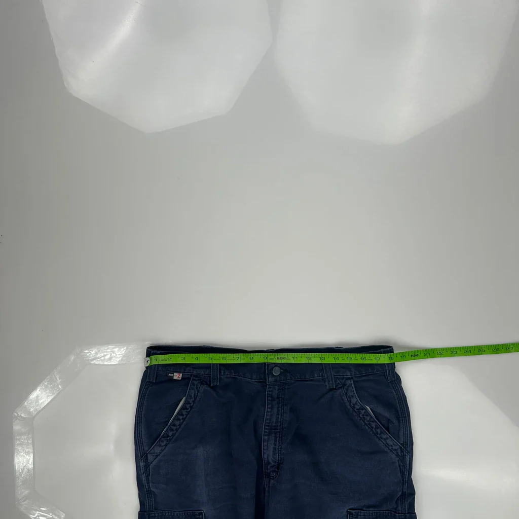 Carhartt Cargo Trousers - 36W 29L Blue Cotton - Image 3
