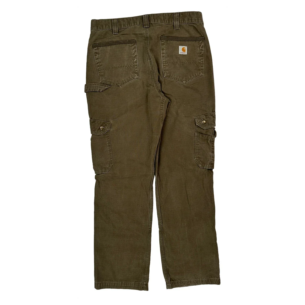 Carhartt Cargo Trousers - 32W 32L Brown Cotton