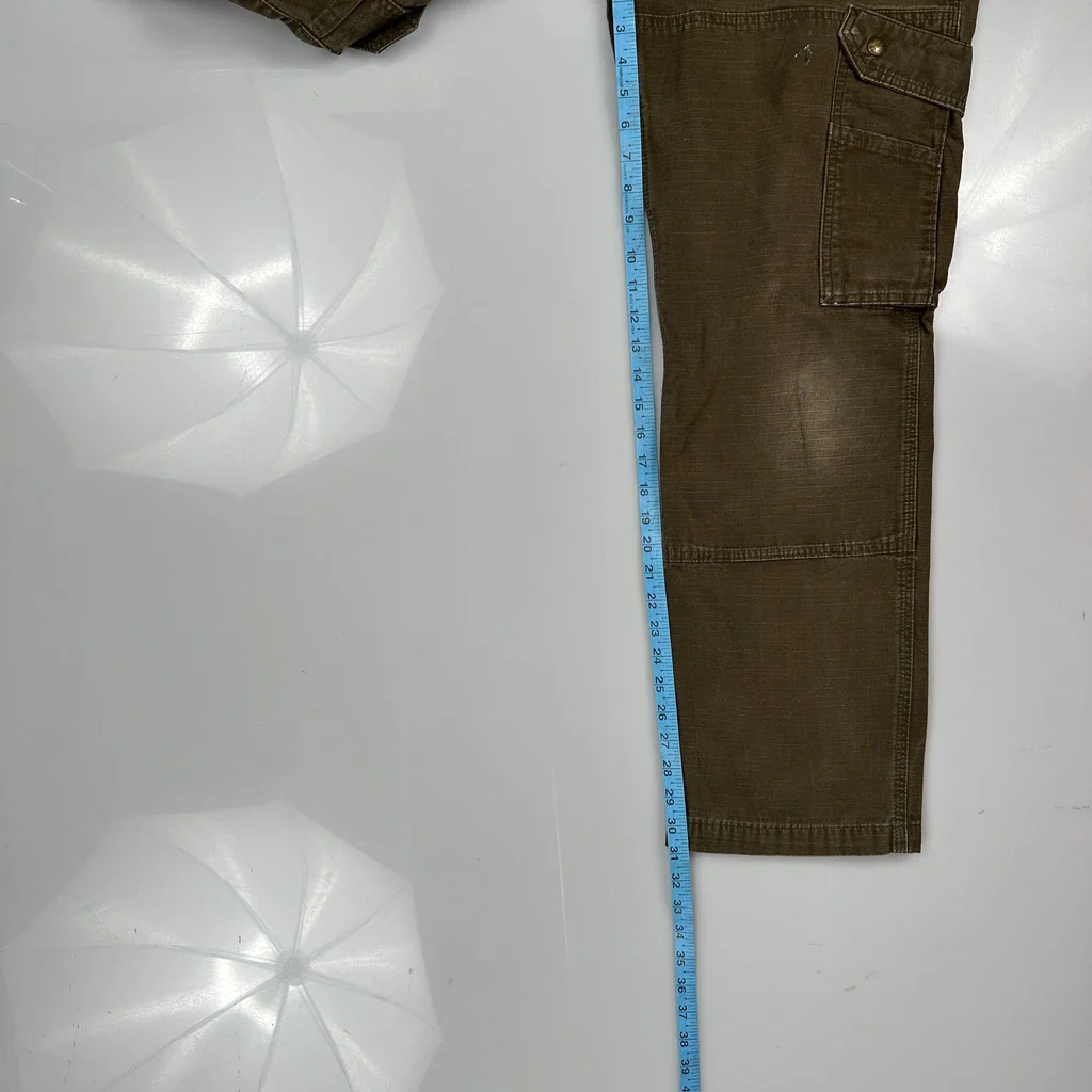 Carhartt Cargo Trousers - 32W 32L Brown Cotton - Image 5