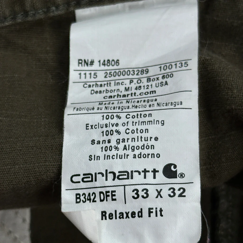 Carhartt Cargo Trousers - 32W 32L Brown Cotton - Image 6