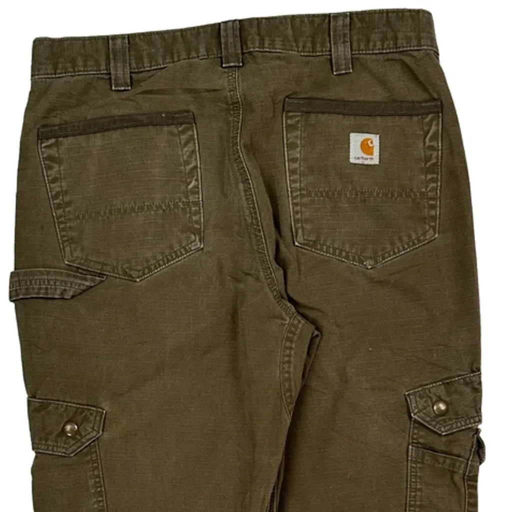 Carhartt Cargo Trousers - 32W 32L Brown Cotton - Image 8