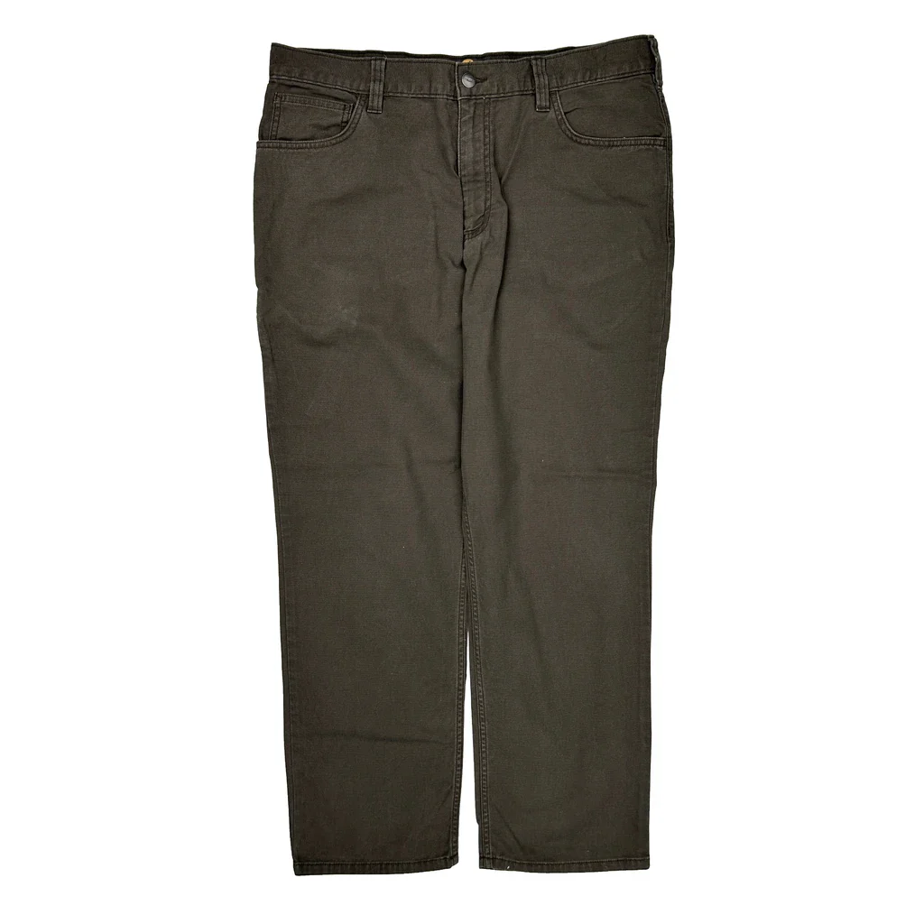 Carhartt Cargo Trousers - 36W 30L Brown Cotton - Image 2
