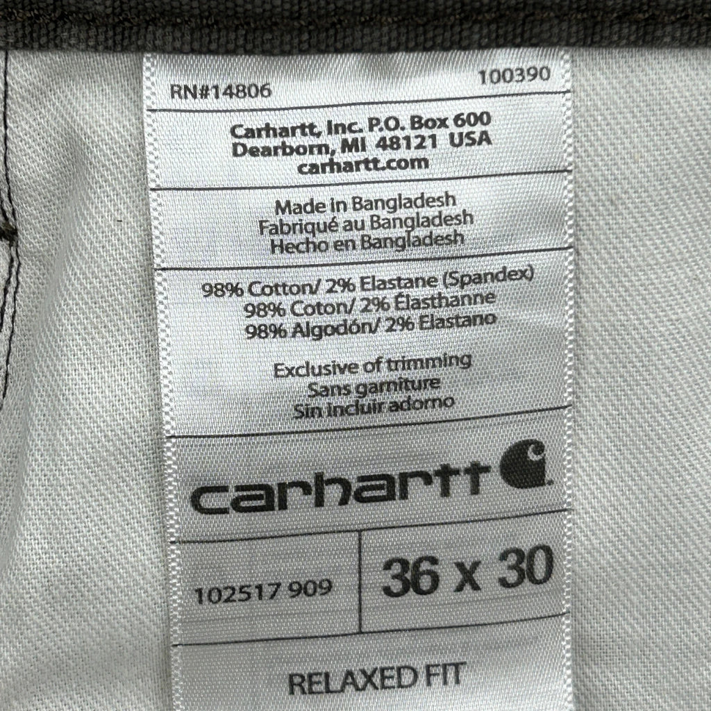 Carhartt Cargo Trousers - 36W 30L Brown Cotton - Image 6