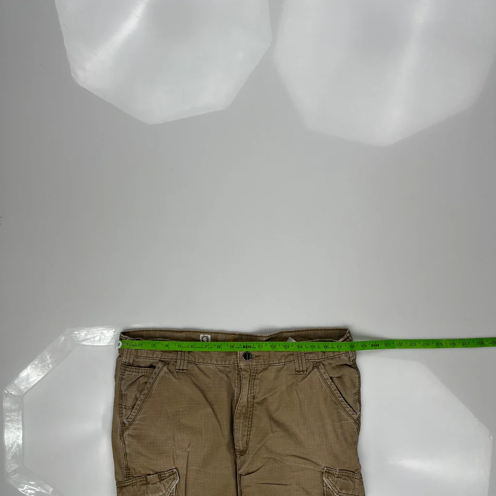 Carhartt Cargo Trousers - 36W 29L Brown Cotton - Image 3