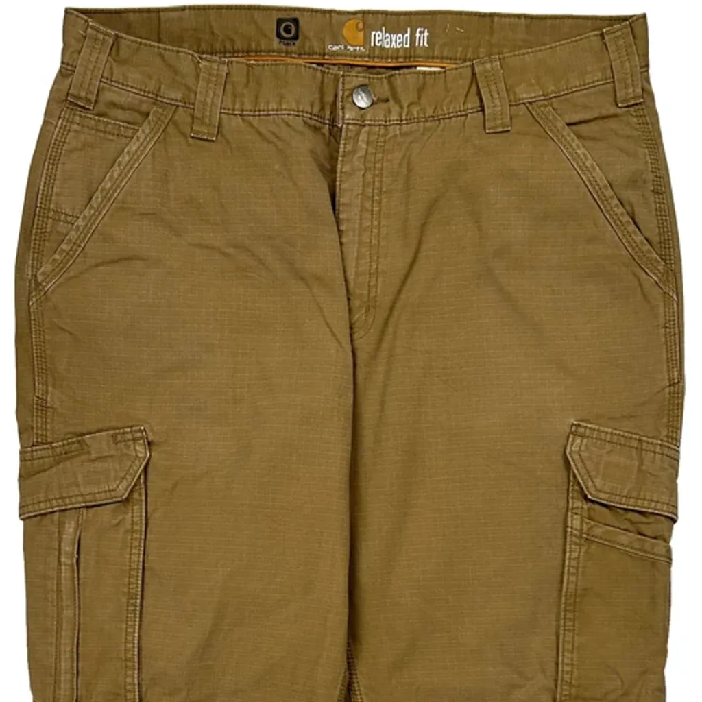 Carhartt Cargo Trousers - 36W 29L Brown Cotton - Image 10