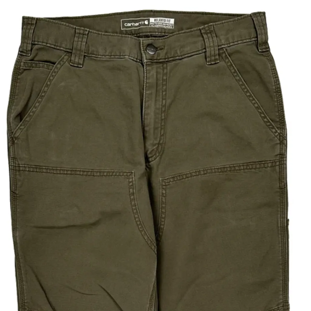 Carhartt Cargo Trousers - 30W 31L Green Cotton - Image 9