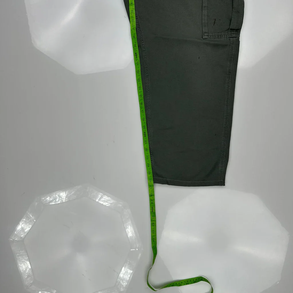 Carhartt Cargo Trousers - 36W 26L Green Cotton - Image 5