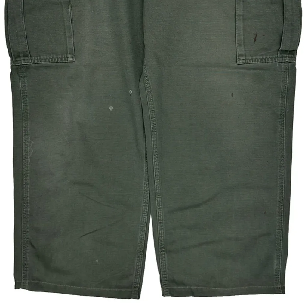 Carhartt Cargo Trousers - 36W 26L Green Cotton - Image 8
