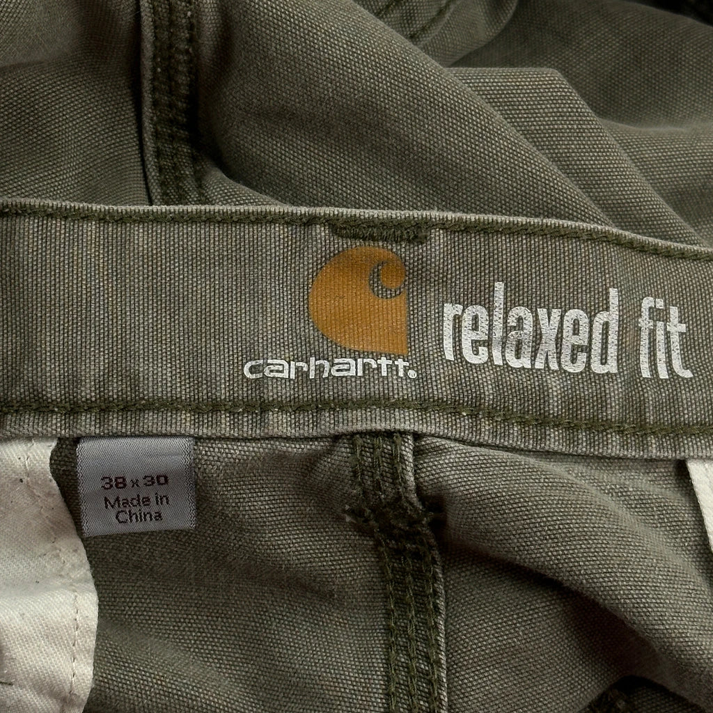 Carhartt Cargo Trousers - 38W 30L Green Cotton - Image 6