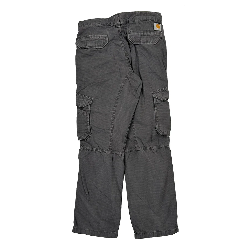 Carhartt Cargo Trousers - 28W 30L Grey Cotton