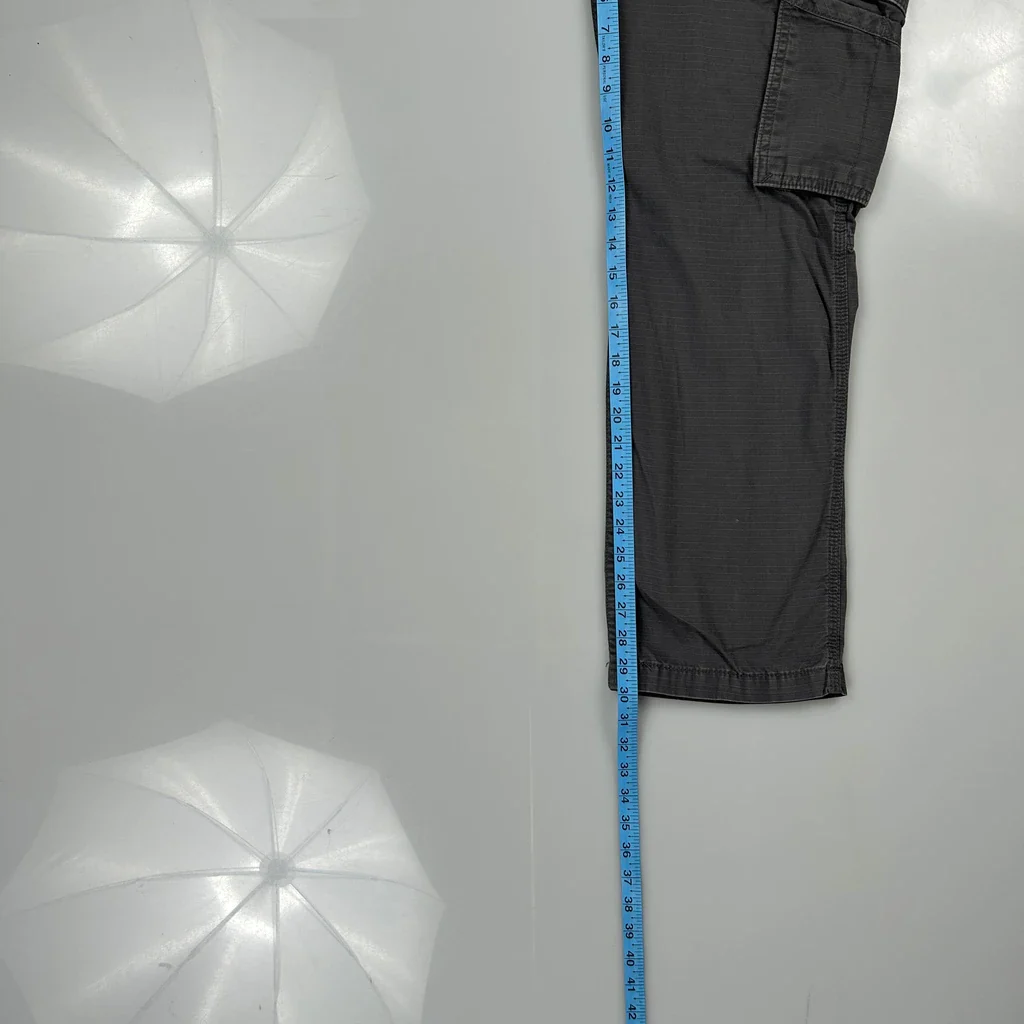 Carhartt Cargo Trousers - 28W 30L Grey Cotton - Image 5