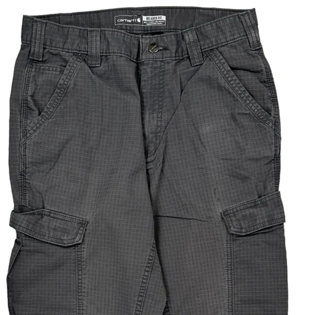Carhartt Cargo Trousers - 30W 29L Grey Cotton Blend - Image 9